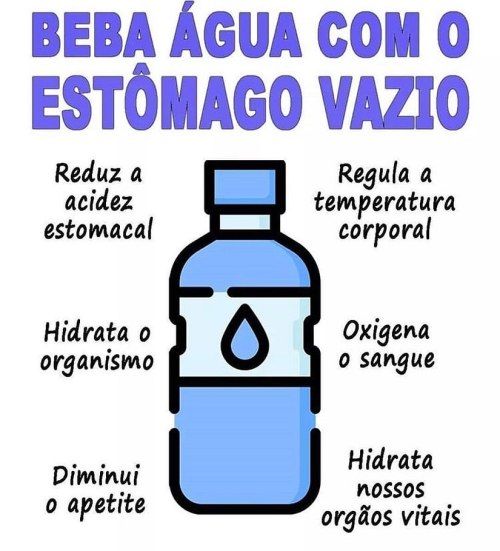 Deixe seu ❤️ . A prática do consumo de água com o estômago vazio...