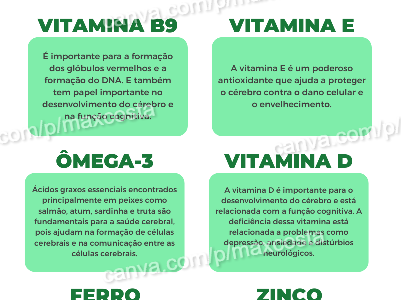 Infográfico A Saúde Do Cérebro Template Canva