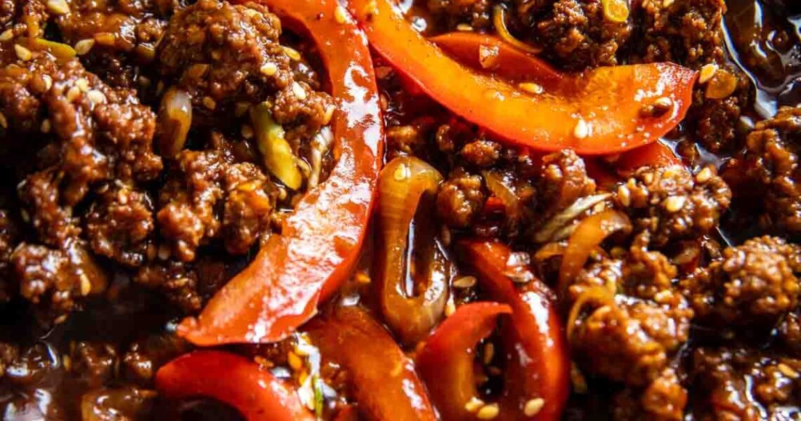 20 Minute Korean Gochujang Beef Bowls.