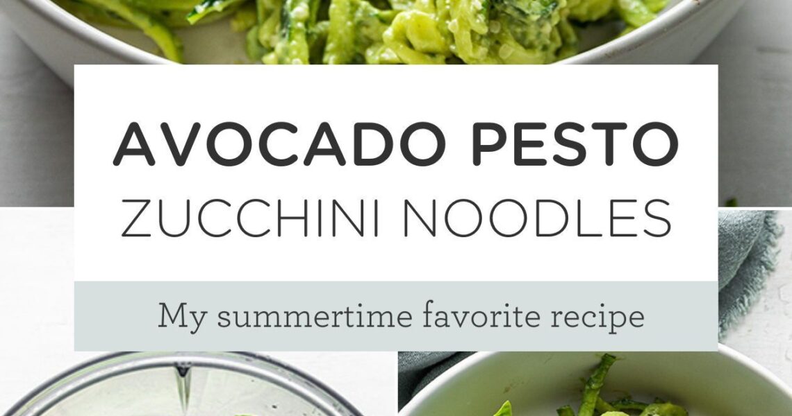Avocado Pesto Zucchini Noodles | Easy Summer Recipe  | Vegan & Gluten-Free Idea | Simply Quinoa