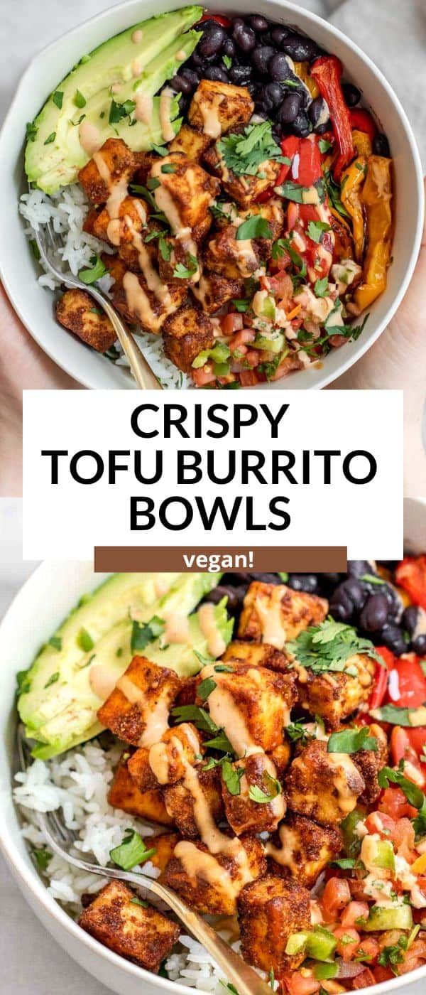 Baked Tofu Burrito Bowl