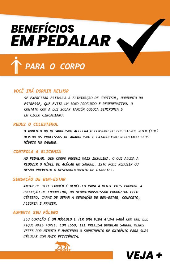 Benefícios em Pedalar