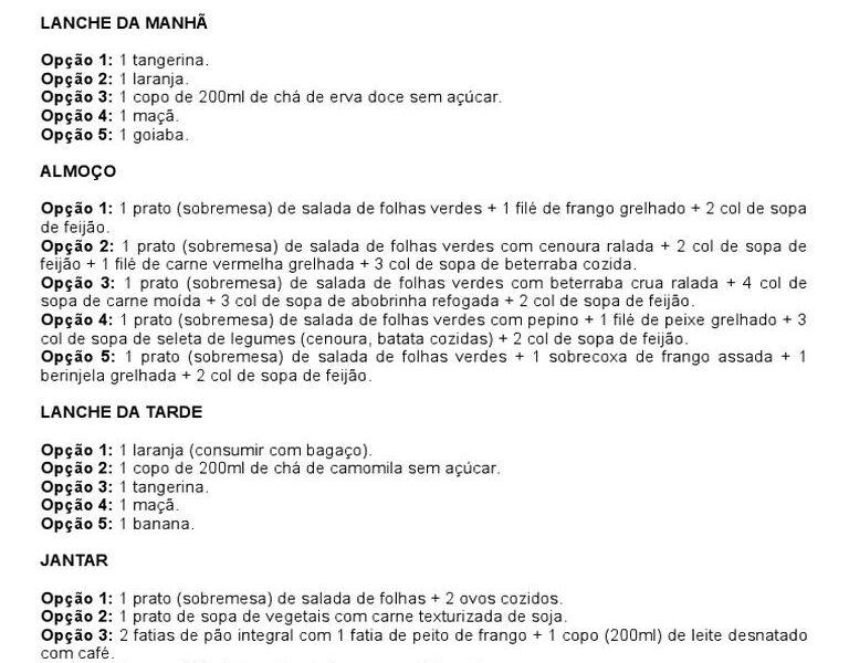 Cardápio 1 | PDF