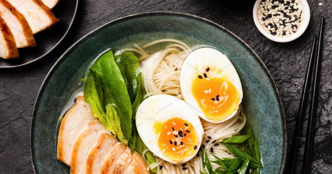 Chicken ramen soup