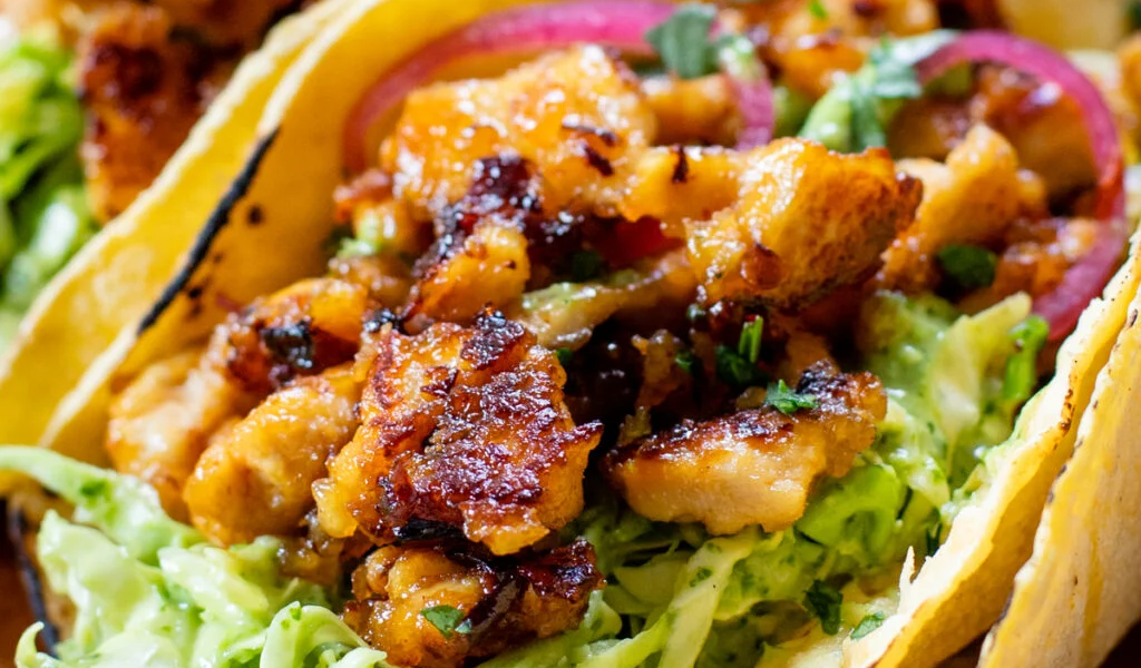 Chipotle Agave Tofu Tacos