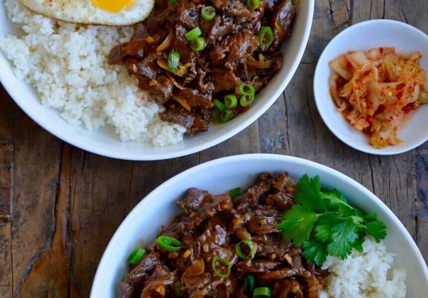 Easy Beef Bulgogi Bowls - Just a Taste