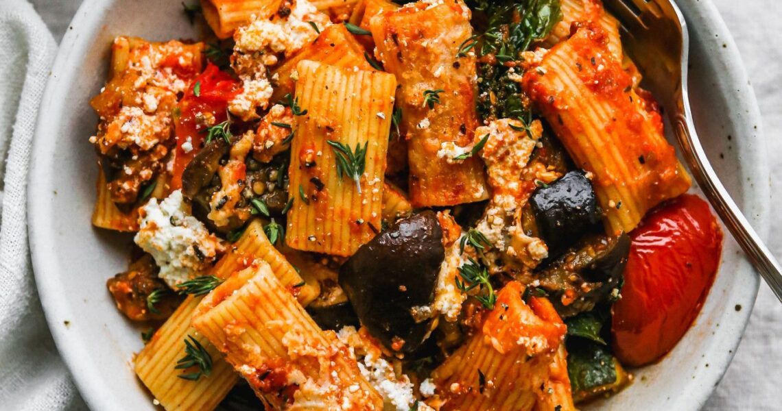 Eggplant Pasta Bake With Tomato & Zucchini | Walder Wellness, Dietitian
