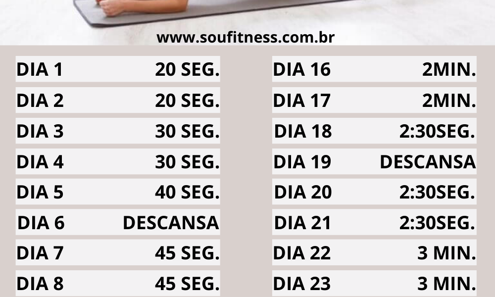 Faça prancha em casa e você vai amar seu abdômen