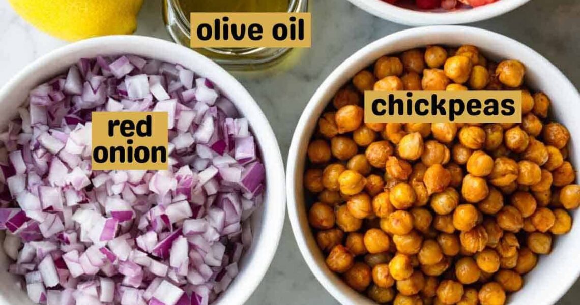 High-Protein Chickpea Quinoa Salad