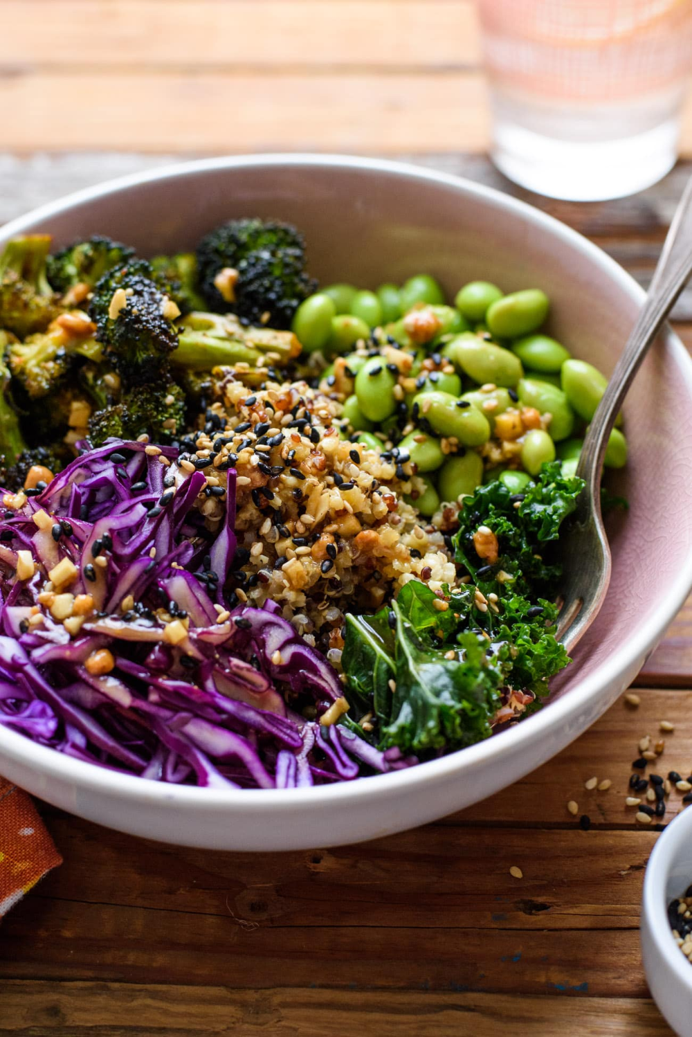 My Go-To Grain Bowl with Charred Broccoli and Sesame-Ginger Sauce