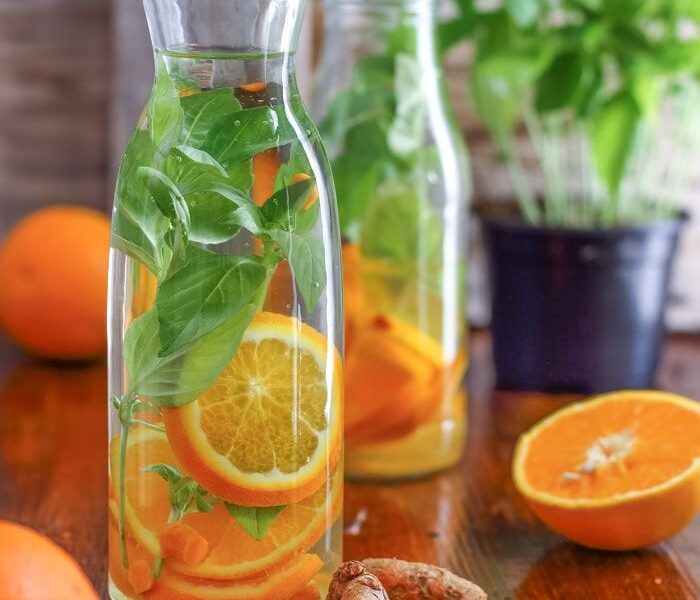 Orange Basil Infused Water Recipe - Happy Foods Tube