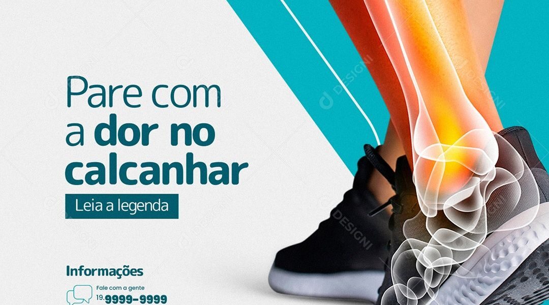 Pare Com a Dor no Calcanhar Clínica de Fisioterapia Social Media PSD Editável.zip