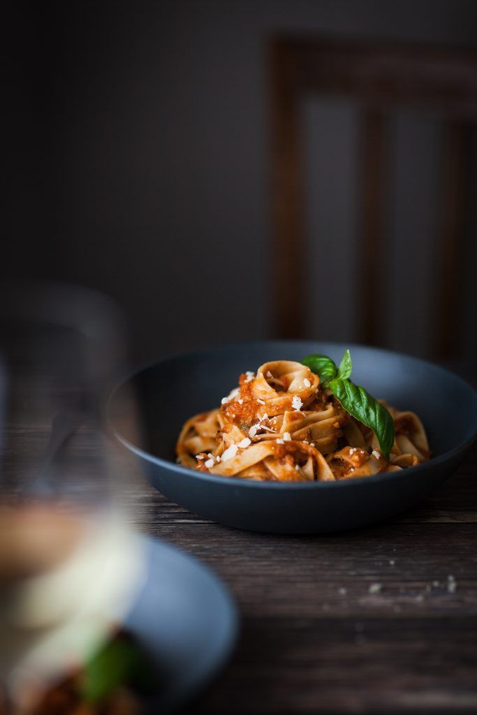 Roasted Aubergine & Sun Dried Tomato Tagliatelle