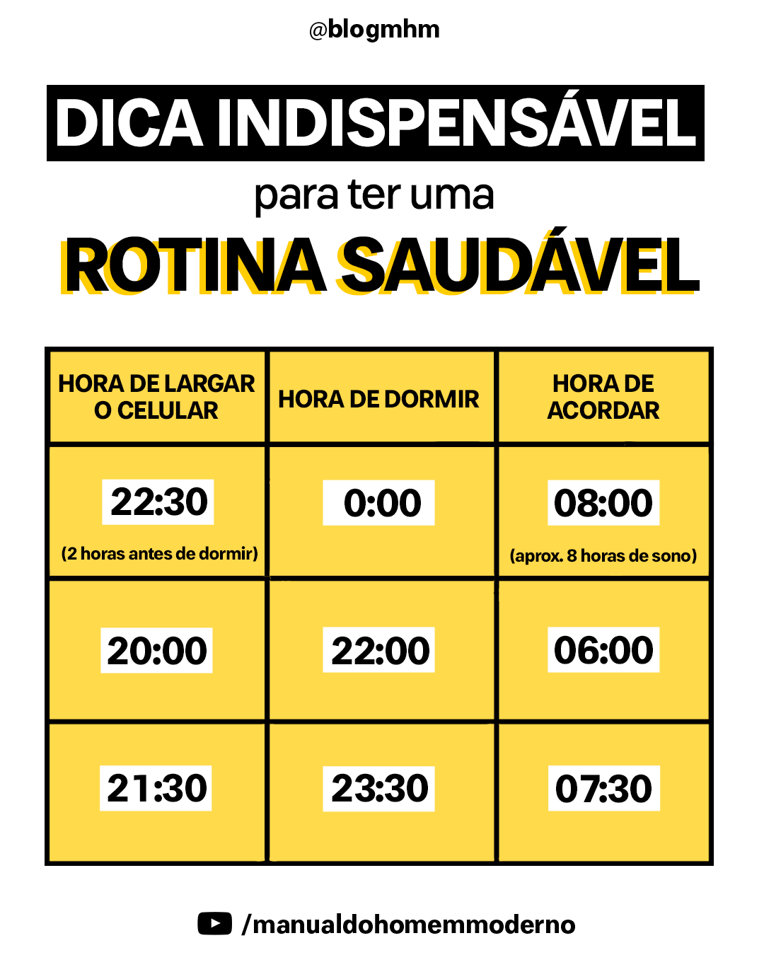 Rotina de sono saudável