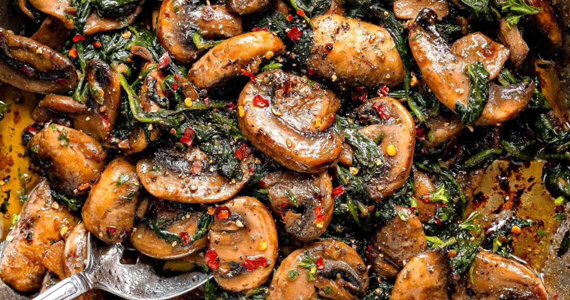 Sautéed Spinach Mushroom Recipe