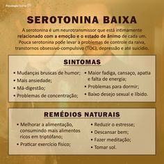 Serotonina baixa - sintomas e remédios naturais