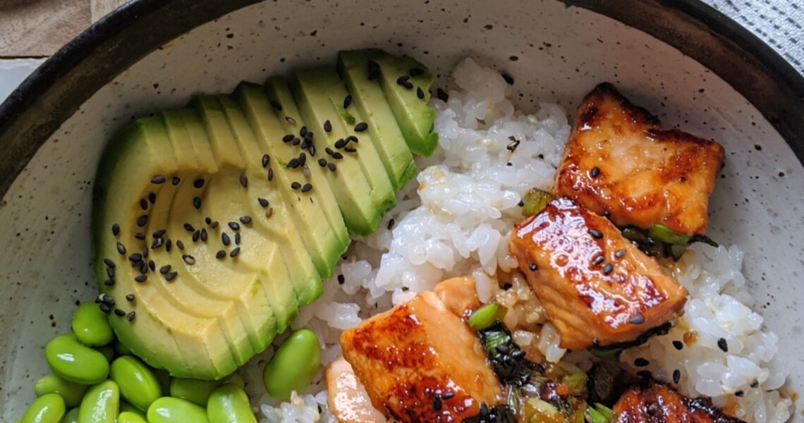 Teriyaki Salmon Sushi Bowl