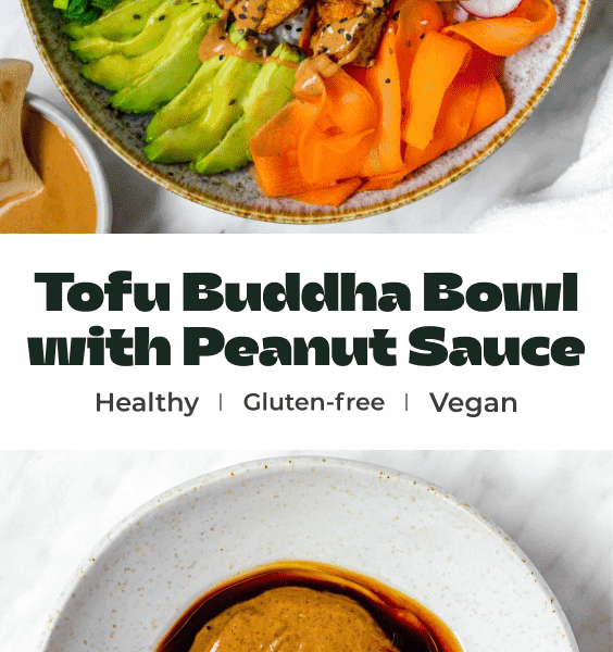 Tofu Buddha Bowl with Peanut Sauce (Vegan) - Sunglow Kitchen