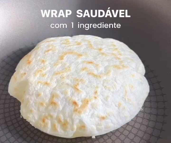 WRAP saudável, apenas 1 ingrediente, super fácil e delicioso!( leia a descrição 👇🏻 )