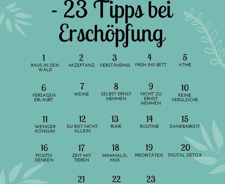 Wenn alles zu viel wird - 23 Tipps zur Selbsthilfe bei Erschöpfung