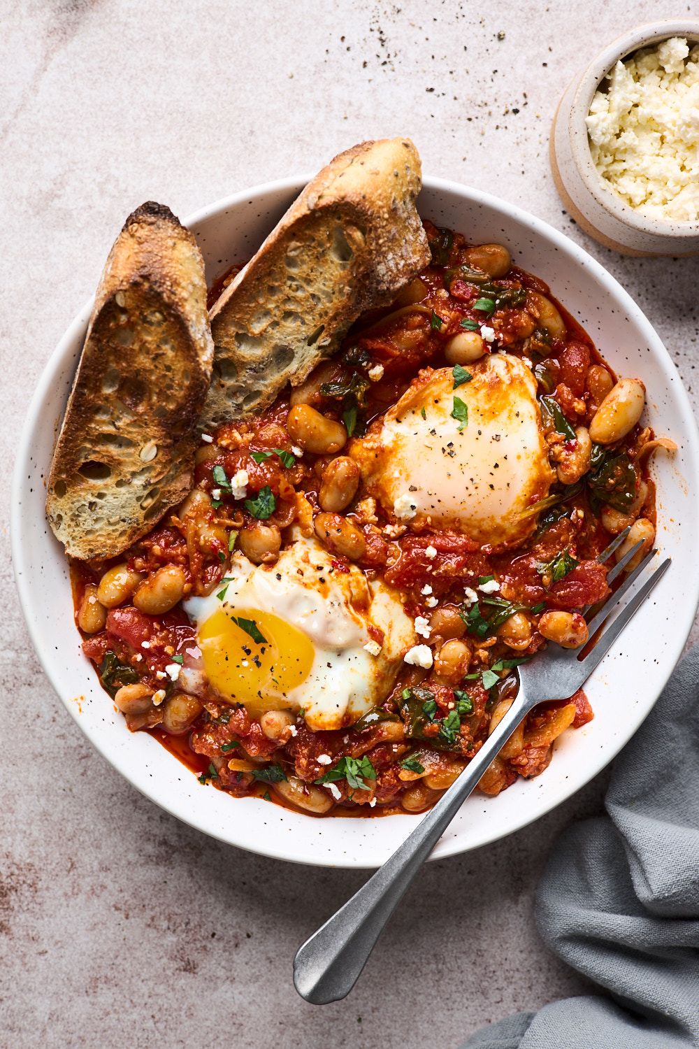 White Bean Shakshuka With Nduja • Olive & Mango