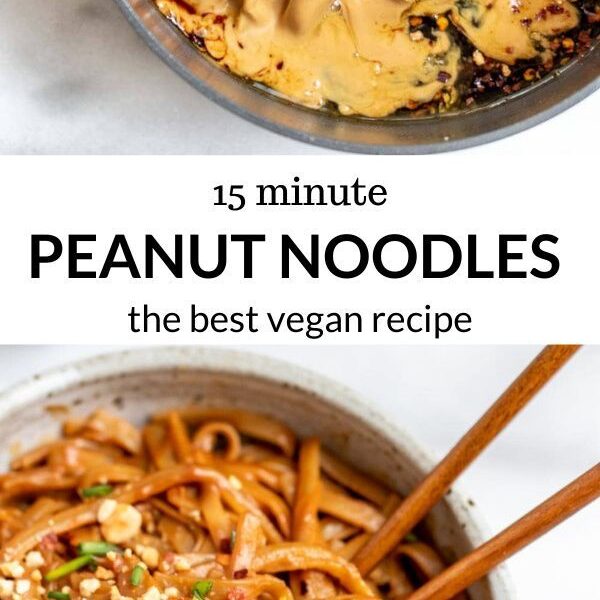 15 Minute Spicy Peanut Butter Noodles