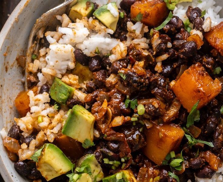 Chipotle Roasted Butternut Squash and Black Beans