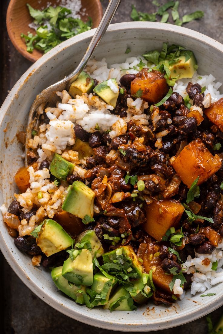 Chipotle Roasted Butternut Squash and Black Beans