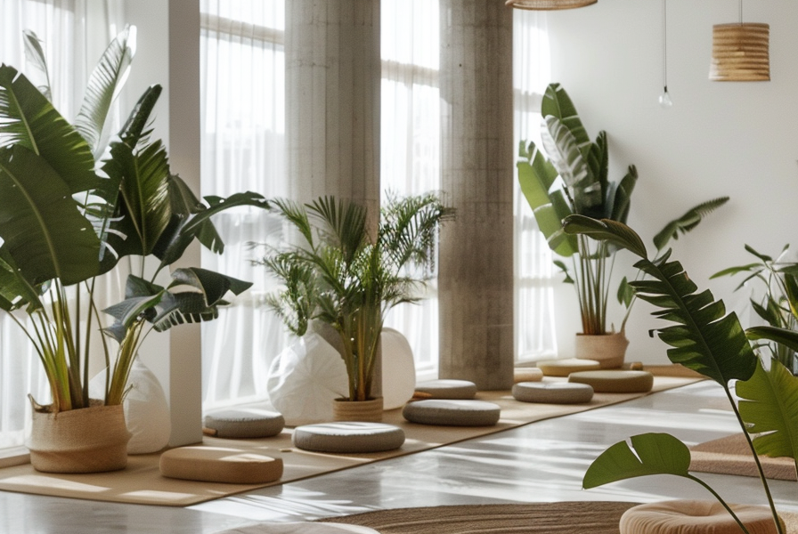 18 Boho Yoga Studio Designs - TastyInteriors