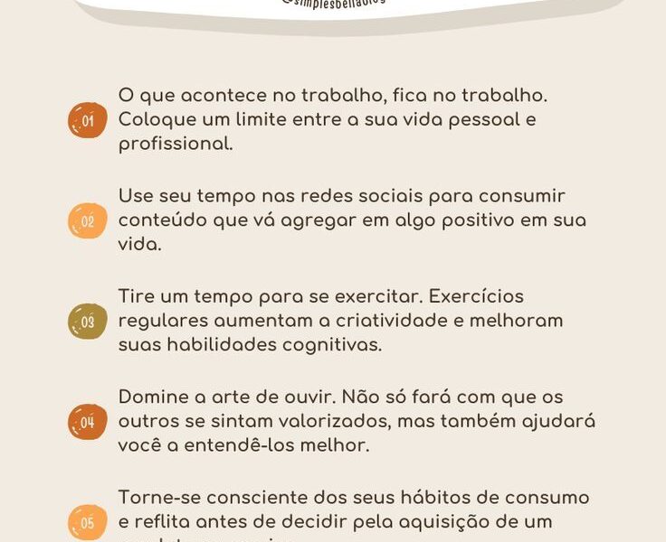 9 Hábitos para melhorar a sua vida