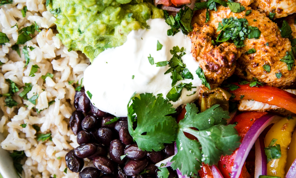 Chicken Fajita Burrito Bowl | The Modern Proper