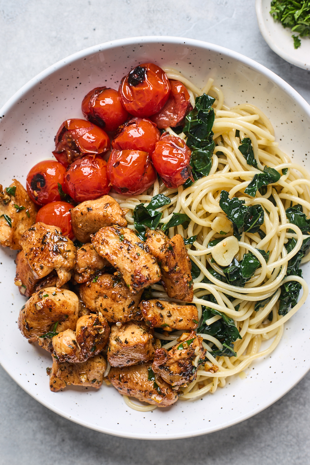 Garlic Butter Chicken Bites • Olive & Mango
