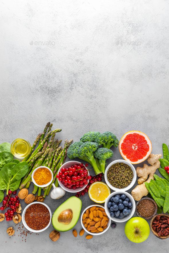 Healthy food background