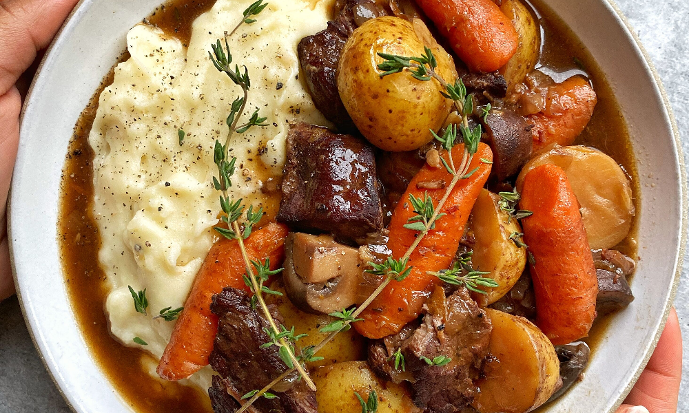 How to Make Red Wine-Braised Beef Stew with Potatoes and Carrots | Video Recipe The Feedfeed