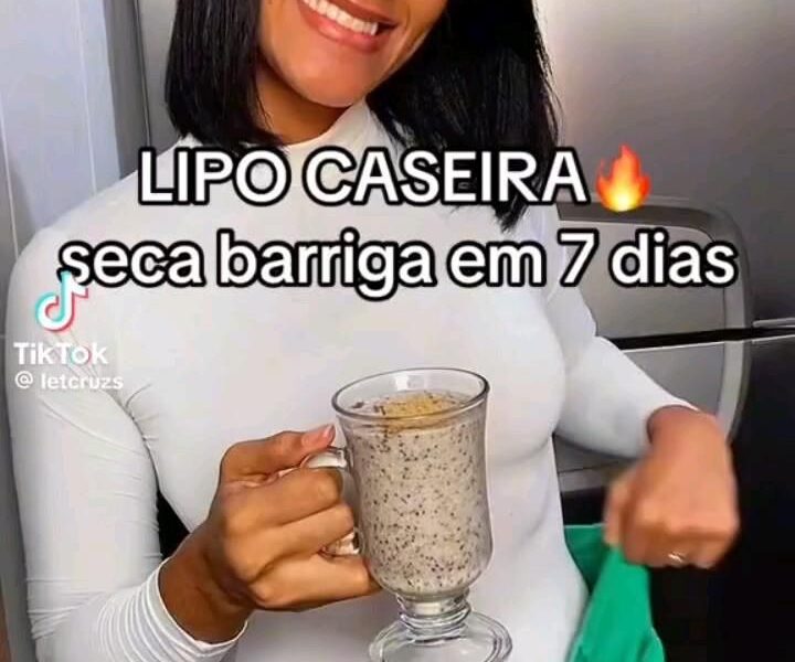 Lipo caseira simples de ser feita que irá secar sua barriga em até 7 dias
