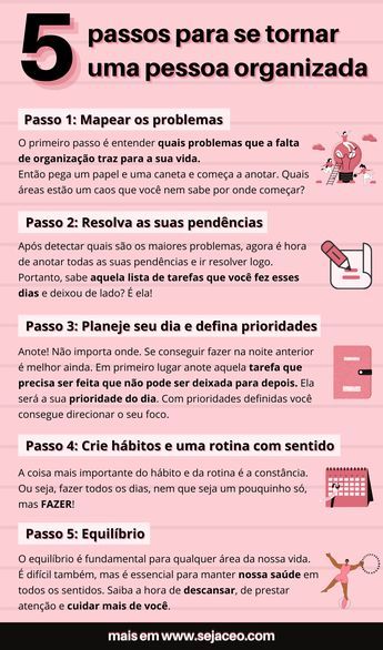 Primeiros passos para se tornar uma pessoa organizada - Seja Ceo
