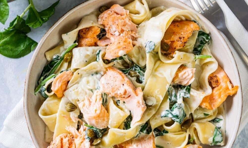 Salmon Pasta | Easy Creamy Pasta Recipe Made In Under 30 Minutes