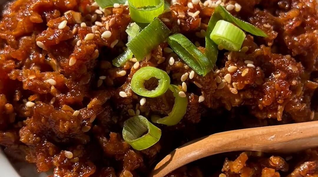 Shredded Tofu Bulgogi Rice Bowl