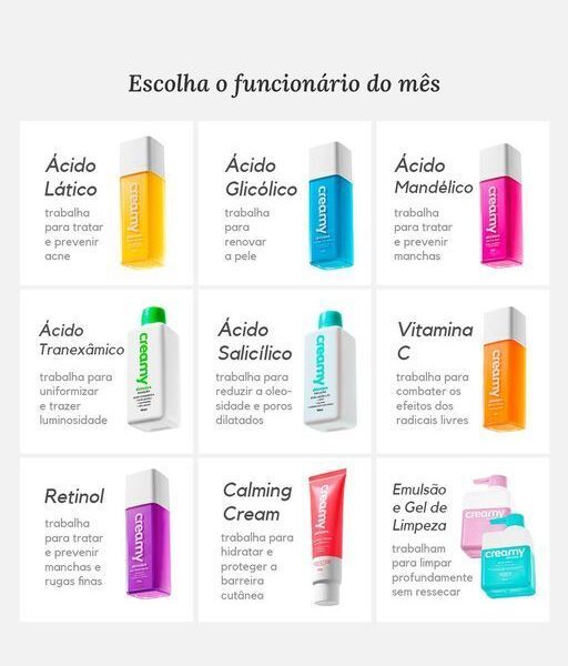 Skin care com Creamy
