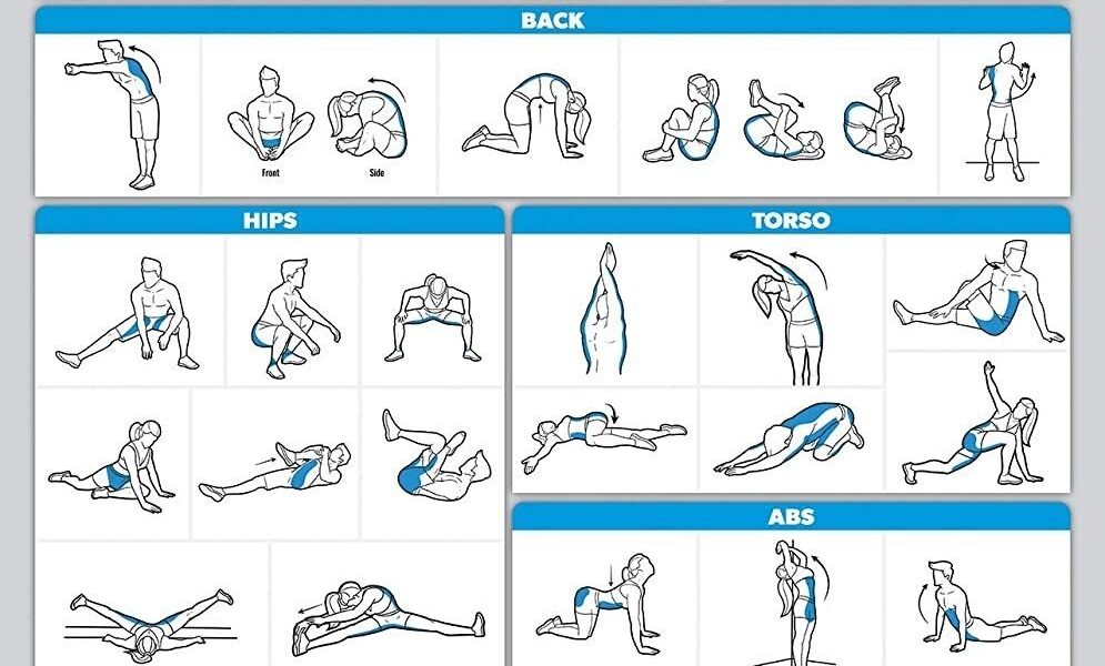 Stretch when there's downtime! Not sure where to start? This handy stretches chart is a good jumping off point. We've also rounded up some easy stretches for people who sit all day (although anyone can do these!) that'll help make your stiff muscles sigh with relief.