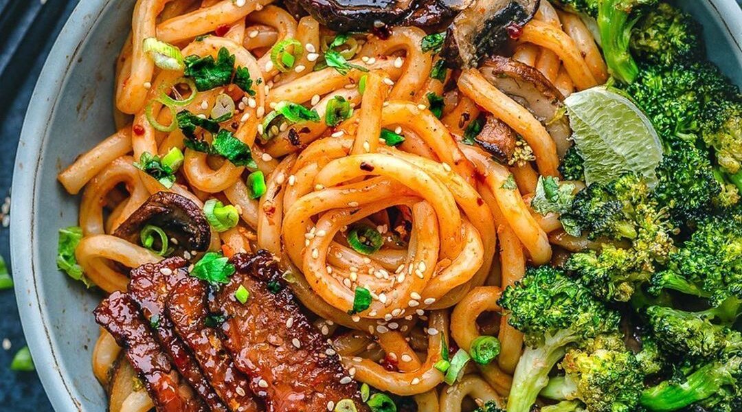Udon Noodle and Veggie Bowl - Best of Vegan