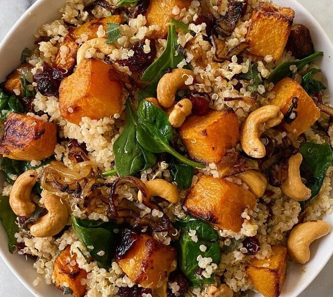 Wild Rice Salad with Cranberries & Pecans
