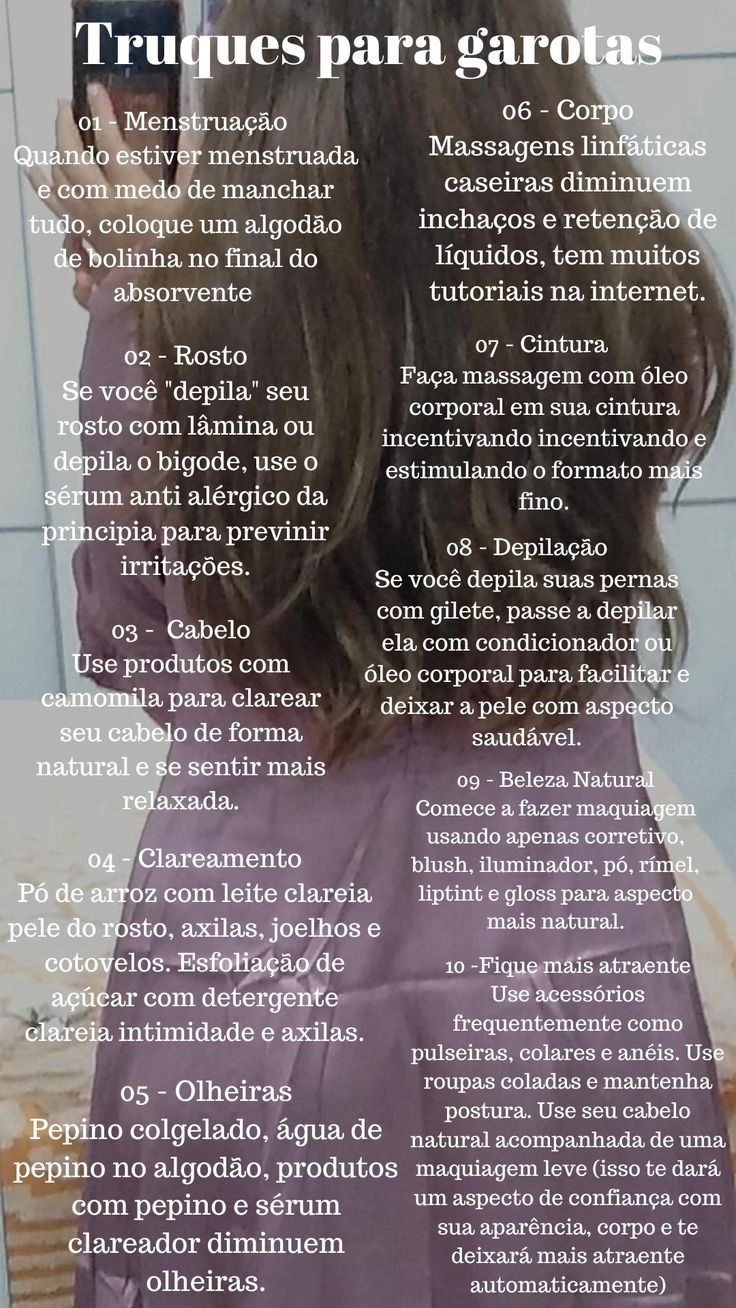dicas para as garotas🌺