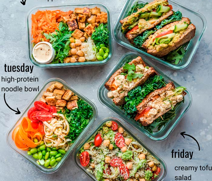 100+ Vegan Meal Prep Ideas Lunch, Breakfast & Dinner (Healthy & Tasty)