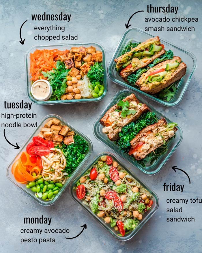 100+ Vegan Meal Prep Ideas Lunch, Breakfast & Dinner (Healthy & Tasty)