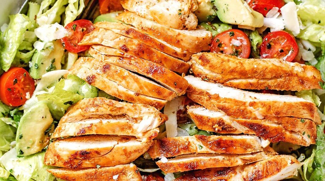 Blackened Chicken Salad with Avocado
