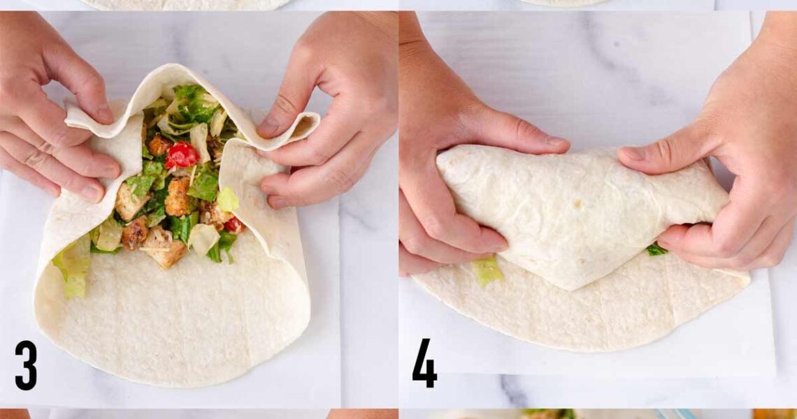 Chicken Caesar Wraps
