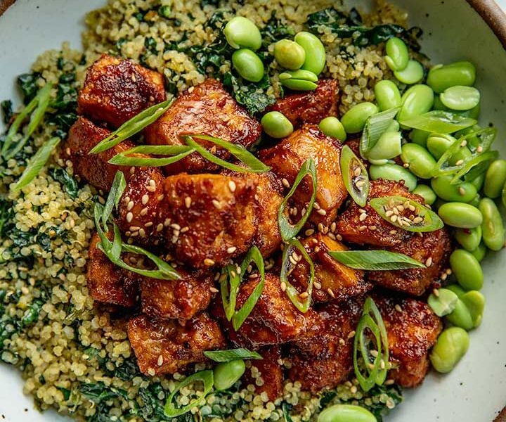 Chili Crunch Tofu Bowls - Plant Based RD