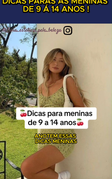 Conselhos para as Garotas! Autocuidados no seu dia!