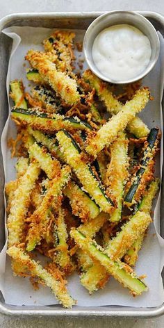 Easy Parmesan Zucchini Fries - Rasa Malaysia